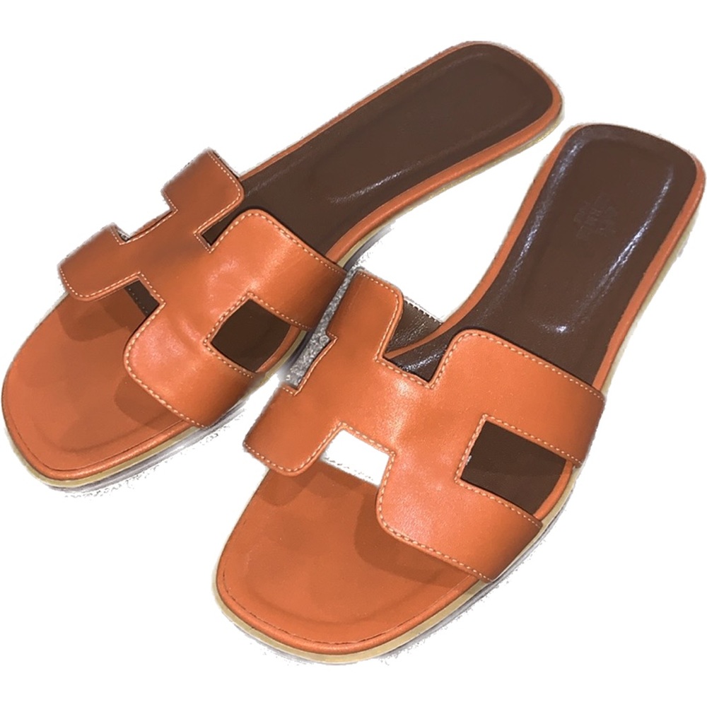 Designer Inspired Brown Sandals